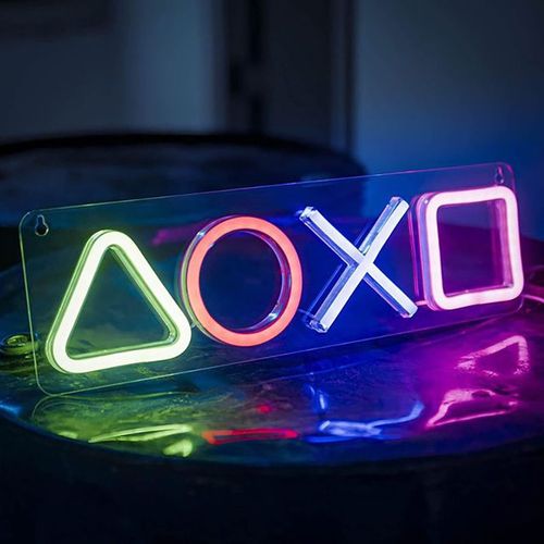 Touches De Manette De Jeu Au Non, Lampe Rvb Colore Pour Chambre  Coucher, Dcoration De Table De Bureau, Usb Led, Veilleuse Murale De Fte