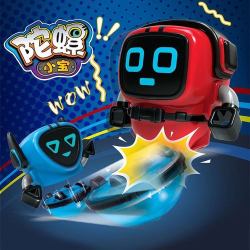 Toupie Rotative 2 En 1, Nouveaut Crative, Jouet De Combat Robot, Rgle De Traction Classique, Lanceur D'inertie, Cascade