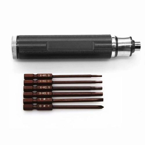 Tournevis hexagonal  fente hexagonale, kit d'outils pour modle RC, voiture, bateau, avion, importateur, H1.5, 2.0, 2.5, 3.0mm, 6 en 1