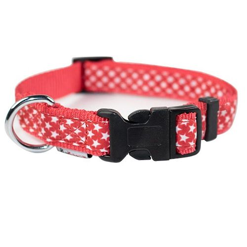 Tous Les Colliers De Cl?Ture Lectriques Pour Chiens Sont Compatibles Avec Une Sangle De Remplacement Robuste - Pink Polka Dot M Rouge