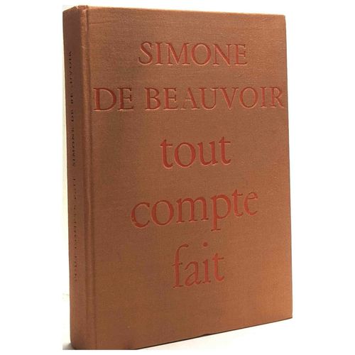 Tout Compte Fait   de simone de beauvoir 