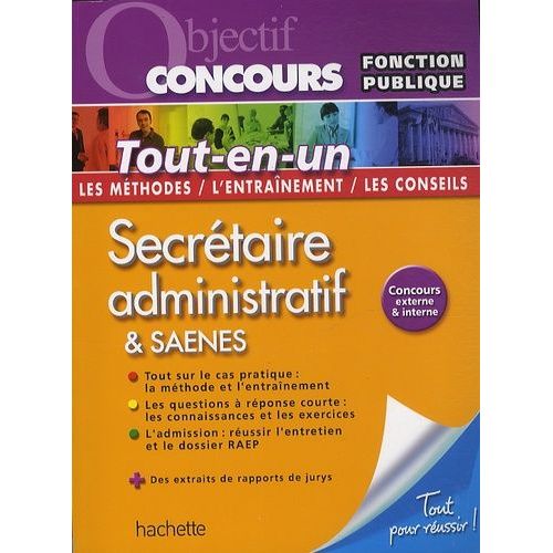 Secrtaire Administratif & Saenes - Catgorie B    Format Broch 