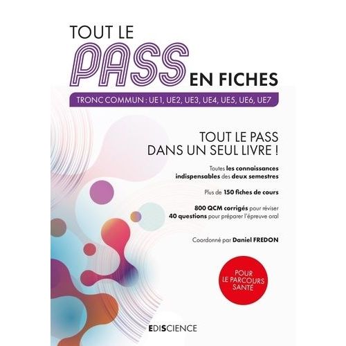 Tout Le Pass En Fiches - Tronc Commun : Ue1, Ue2, Ue3, Ue4, Ue5, Ue6, Ue7    Format Grand Format 