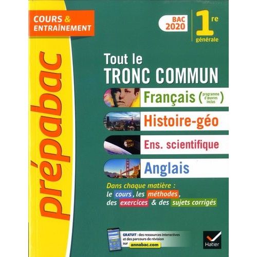 Tout Le Tronc Commun 1re Gnrale    Format Grand Format 