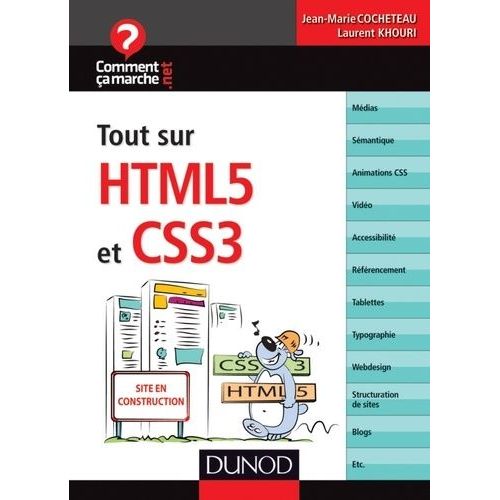 Tout Sur Html 5 Et Css 3    Format Broch 