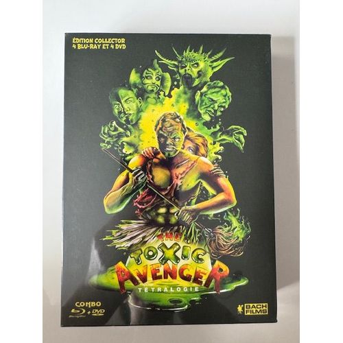 Toxic Avenger : Ttralogie - dition Mediabook Collector Blu-Ray + Dvd + Livret de Michael Herz