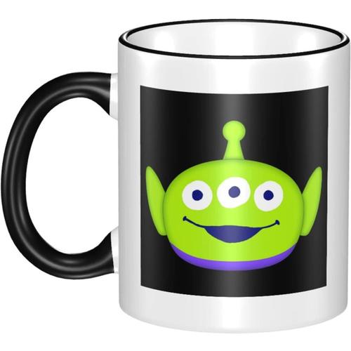Toy Story Alien Anime Mug Rsistant  La Chaleur Et Au Froid Grande Capacit 330 Ml Tasse  Caf Poterie Cramique Tasse De Petit Djeuner Personnage Cadeau D'anniversaire Noir