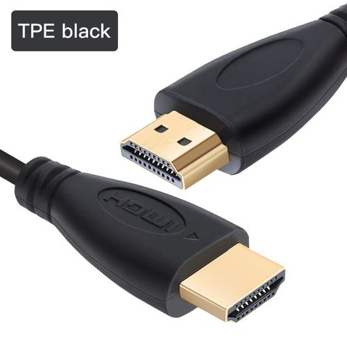 TPE black 1,5m Shuliancable-Cble HDMI Haute Vitesse Plaqu Or pour TV HD, XBOX, PS4, Ordinateur, Vido, 1.4 P, 3D 