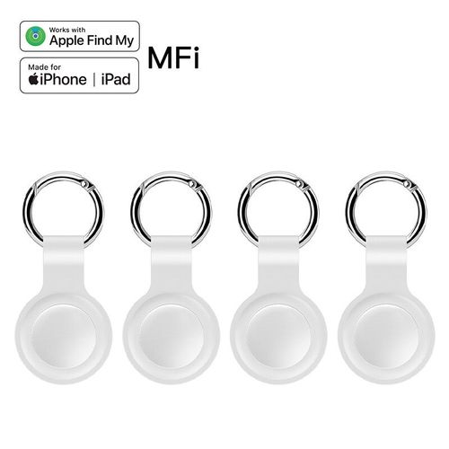 Traceur d'tiquette GPS Bluetooth intelligent,fonctionne avec Apple Find My Andrea Anti Lose Locator,remplacement pour - 4pack white