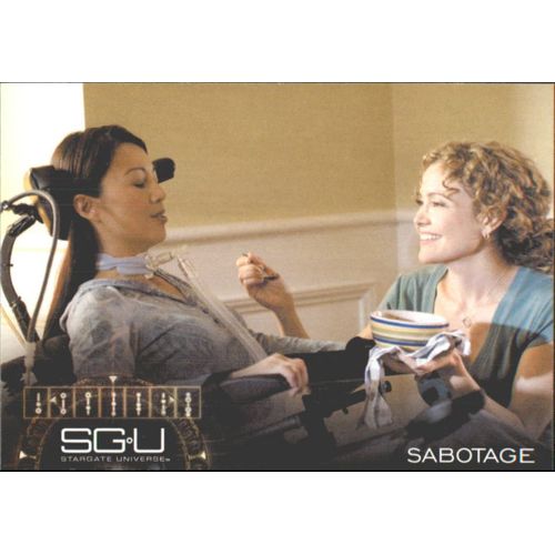 Trading Card Sgu Stargate Universe Sabotage Ming-Na Reiko Aylesworth Kathleen Munroe