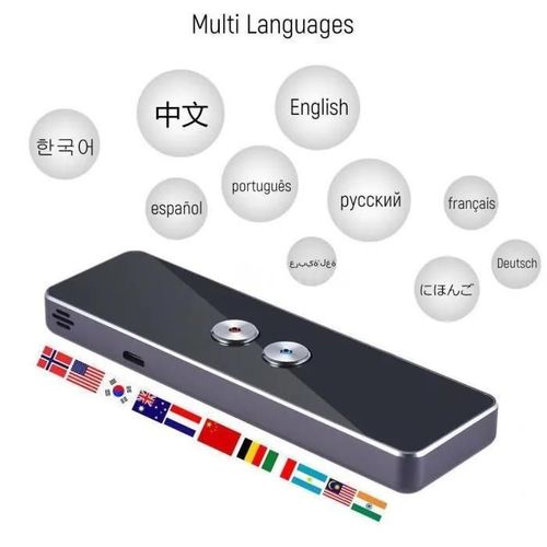Traducteur multilingue de discours en temps rel intelligent d\'interprte intelligent de poche de Bluetooth 2.4G -XIF