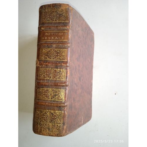 Traduction Des Oeuvres D'Horace, Par Le R. P. Tarteron. Nouvelle dition. Brocas. 1738. 2 Tomes En 1 Volume. Latin Et Franais. Usures Importantes. Vendu En L'tat.   