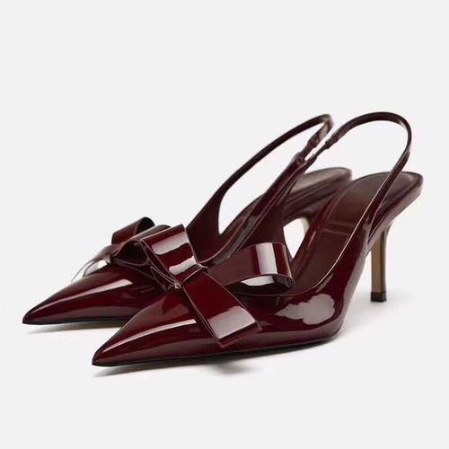 Traf-Escarpins  Tte Jolie Tue Pour Femme,Escarpins  Talons Aiguilles,Chssis Moyen,Beige,Concis,Temprament,Sandales,Chaussures,2024 - 38