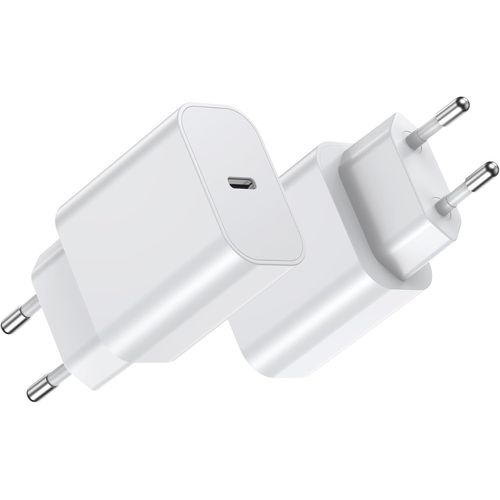 Trahoo-2 Lot De 20wchargeur Usb C Spcialement Conu Pour L'alimentation I-Phone Bloc Usb C Avec I-Phone 16/15/14/13/12 Plus Pro Max Mini, Airpods Ipad, Samsung Galaxy S24/23/22 Chargeur Usb C I-Phon