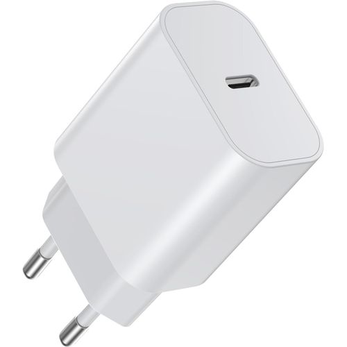 TRAHOO-20W USB C Adapter 1-Pack, 20W Chargeur USB C Spcialement Conu pour L'alimentation i-Phone Bloc USB C avec i-Phone 16/15/14/13/12 Plus Pro Max Mini, Samsung Galaxy S24/23/22 Chargeur USB C i-