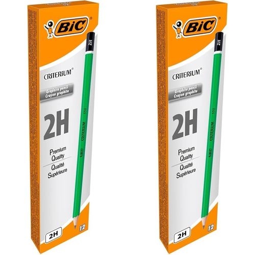 Trahoo-Ecriture Criterium 550 Crayons  Papier - Mine Grasse Et Rsistante - Couleur Grise, 2h, Bote De 12 (Lot De 2)