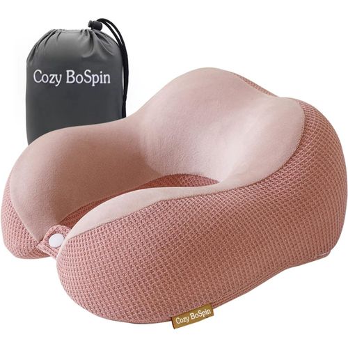 Trahoo-Oreiller De Voyage  Oreiller De Nuque Pour Voyage, Oreiller De Soutien Portable En Mousse  Mmoire De Forme, Confortable Et Lger,  Emballage Rapide Pour Le Camping, Coussin De Repos (Rose)