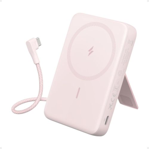 Trahoo-Zolo Power Bank MagnTique, Batterie Externe Portable 10000mah Sans Fil Avec Recharge Rapide 30 W Max., Cable Usb-C IntGr Et Support Ajustable, Pour Iphone SRies 15/14, Airpods, Et Bien Plu