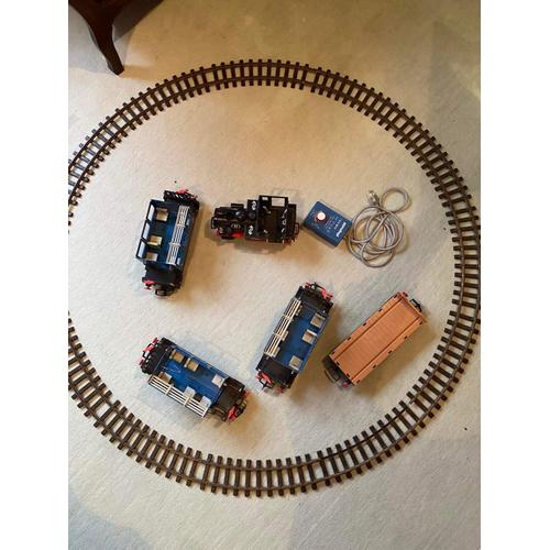 Train Playmobil Ancien Avec Ses Wagons