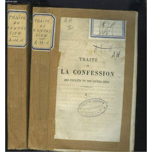 Traite De La Confession Des Enfants Et Des Jeunes Gens. Tomes I Et Ii.   de L'ABBE TIMON-DAVID