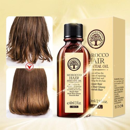 Traitements Multifonctionnels Pour Le Cuir Chevelu, Soin Capillaire  Base D'huile Pure D'argan, Huile Essentielle Pour Les Types De Cheveux Secs