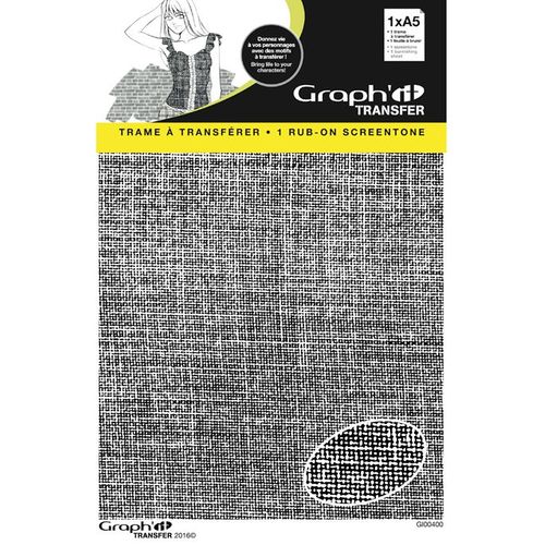 Trame Transfer Dcalcomanie Pour Manga A5 Motif 1 - Graph It