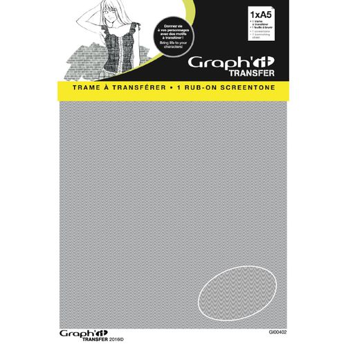 Trame Transfer Dcalcomanie Pour Manga A5 Motif 3 - Graph It