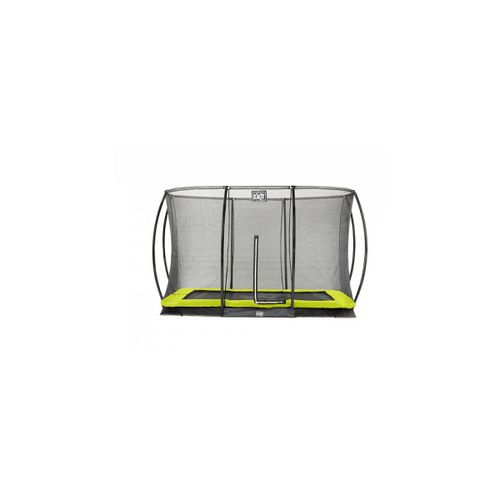 Trampoline Exit Silhouette Ground Citron Vert + Filet De Securite Rectangulaire 244x366 8x12ft