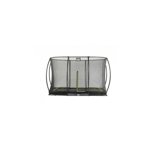Trampoline Exit Silhouette Ground Noir + Filet De Securite Rectangulaire 214x305 7x10ft