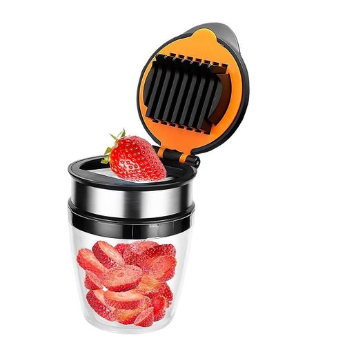 Trancheuse  fraises Trancheuse  bananes Kiwi Cutter Trancheuse  oeufs fraise en acier inoxydable robuste pour fruits mous