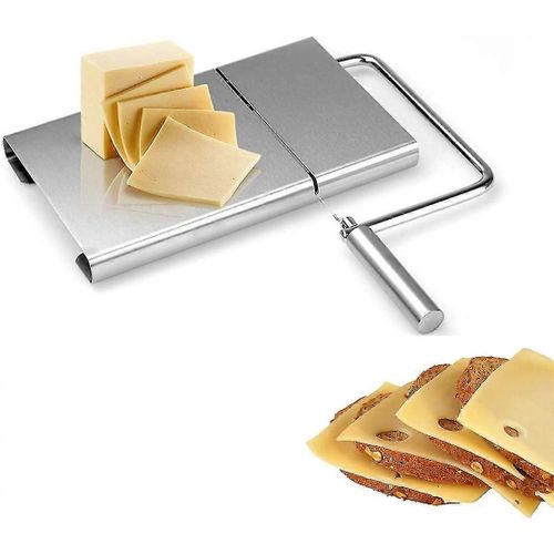 Trancheuse  Fromage Avec Coupe-Papier En Acier Inoxydable Pour Fromage Dur Et Semi-Dur - Trancheuse De Lgumes - Planche De Service  Couper Le Beurre (Acier Inoxydable)