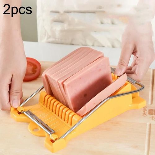Trancheuse  jambon-2pcs Kitchen Fruit & Egg Cutter,JA-958 (jaune) jaune