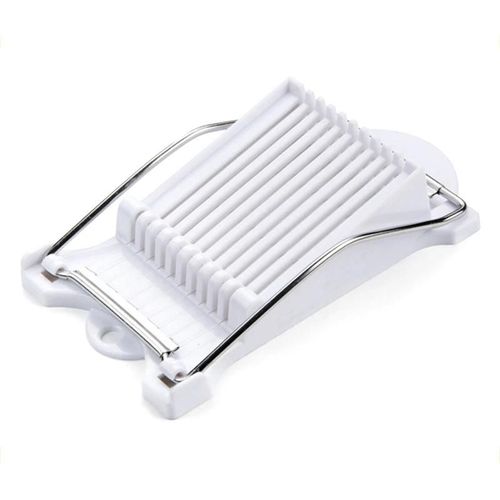 Trancheuse  jambon en acier inoxydable Trancheuse  viande pour le djeuner Coupe-banane Trancheuse  saucisse d'?uf Maison Gadgets de cuisine multifonctionnels Blanc