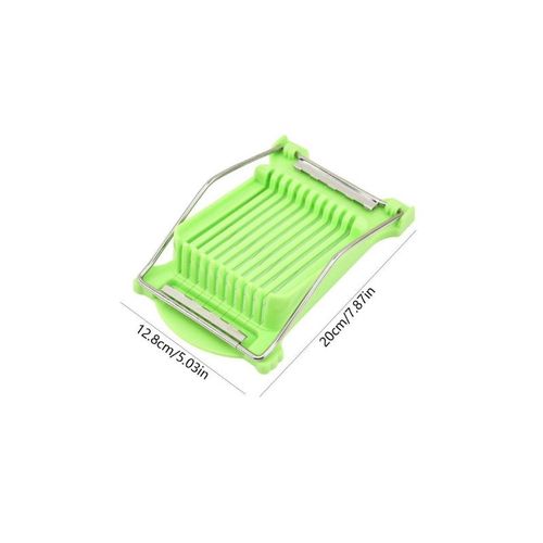 Trancheuse  viande multifonctionnelle en acier inoxydable,trancheuses  jambon,gadgets de coupe de cuisine mnagers,djeuner,fruits,?ufs,fromage - Type Green