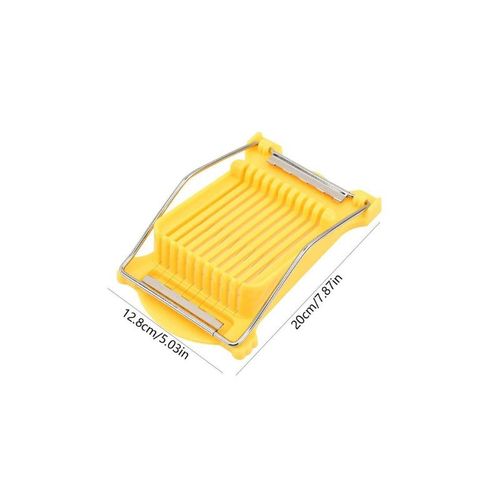 Trancheuse  viande multifonctionnelle en acier inoxydable,trancheuses  jambon,gadgets de coupe de cuisine mnagers,djeuner,fruits,?ufs,fromage - Type Yellow