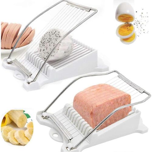 Trancheuse  viande pour le djeuner 1 pice, trancheuse  fruits aux ?ufs BEMINH Fromage  sushi doux Coupe-sushi Machine  dcouper la viande en conserve avec 10 fils Cuisine en acier inoxydable