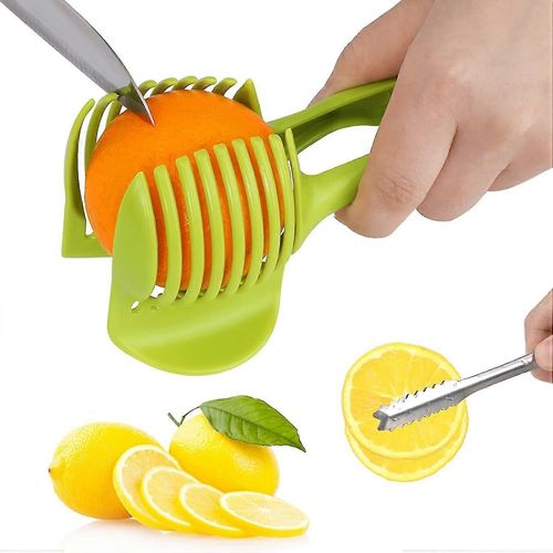 Trancheuse De Citron Presse  Main Presse  Main Trancheuse  Tomates Avec Pinces  Glace En Acier Inoxydable Pinces  Sucre Maison Multifonction Tomate Pomme De Terre Fendeuse Cuisine Gadg