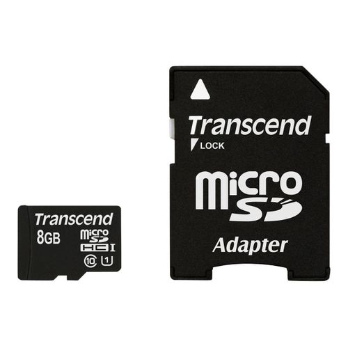 Transcend Premium - Carte mmoire flash (adaptateur microSDHC