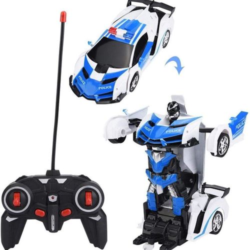 Transformateur 2 En 1 Rc Voiture Conduite Voiture De Sport Conduite Transformation Robot Goodnice
