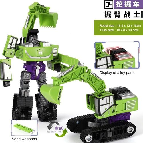 Transformation Robot Toy 5 In 1 Modle De Vhicule D'ingnierie