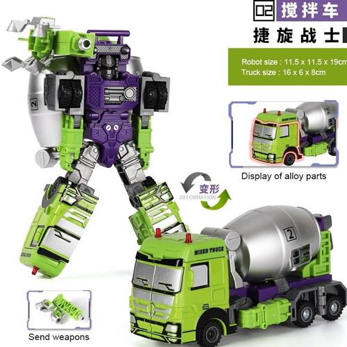 Transformation Robot Toy 5 In 1 Modle De Vhicule D'ingnierie
