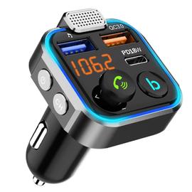 Allume Cigare Bluetooth, Transmetteur Fm Bluetooth 5.0 Chargeur