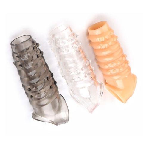 Transparent - Prservatif En Silicone Rutilisable Pour Homme, Jouets Sexuels, Manchon De Pnis, Anneau De Coq, Retarde L'jaculation, Gode, Agrandissement, rection, 18 +