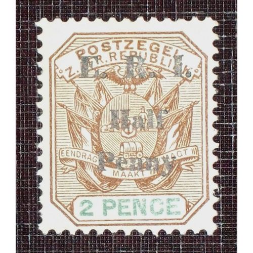 Transvaal N 137 Neuf Sans Charnire De 1901 - 1/2p Sur 2p Brun Et Vert  Armoiries  Surcharg E.R.I.
