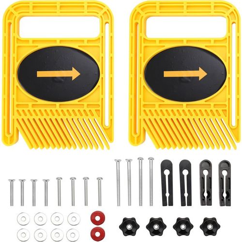 Travail Du Bois Double Plume Conseil Loc Set Onglet Slot T Piste Boiseries Table De Scie A Outils De Bricolage De Securite, Jaune