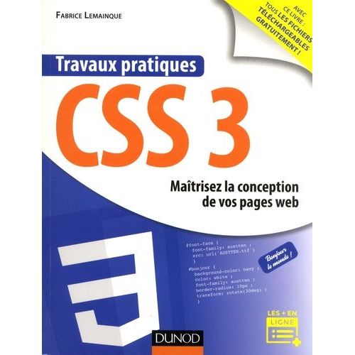 Travaux Pratiques Css 3 - Optimisez La Conception De Vos Pages Web    Format Beau livre 