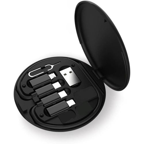 Trave Data Transfer Tool Multi-Type Tlphone Micro Usb Type C Adaptateur Cble Conversion Tte Set Support Portable Pour Tlphone Portable Avec Bote De Rangement Compatible Avec Android I[L2839]