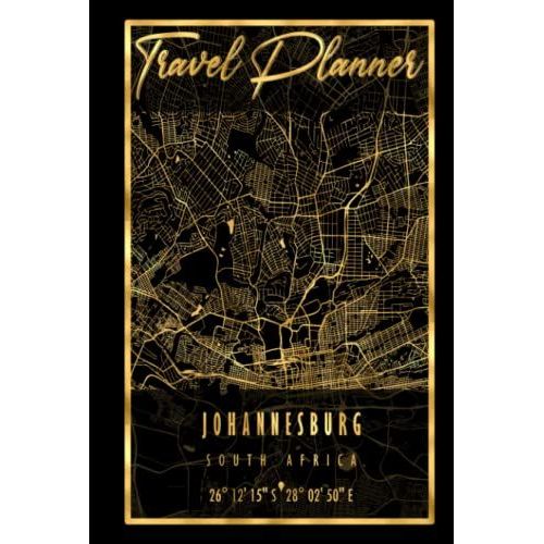 Travel Planner JOHANNESBURG MAP SOUTH AFRICA Comprehensive Travel