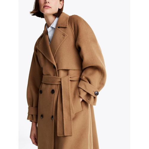 Trench Crois Oversize Oversized Df Wool Blend Trench/Light Brown - M-L
