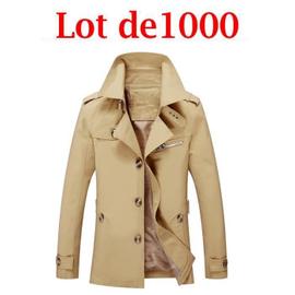 Trench homme de marque paisse Trench long Automne et